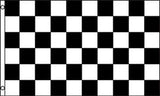 Wholesale CHECKERED BLACK WHITE 2X3 FLAG (Sold by the piece)