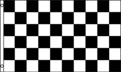 Wholesale CHECKERED BLACK WHITE 2X3 FLAG (Sold by the piece)