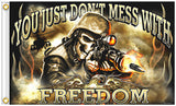 Buy DONT MESS FREEDOM DELUXE BIKER 3 x 5FLAGBulk Price