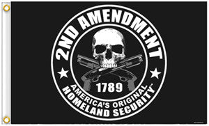 Wholesale 2ND AMENDMENT 3 x 5 DELUXE BIKER FLAG (Sold by the piece)