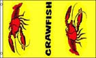 Wholesale VERTICAL CRAWFISH FLAG (Sold by the piece)