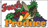 Wholesale FRESH PRODUCE 3 x 5 SALES FLAG (Sold by the piece)