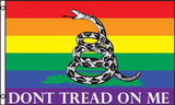 Wholesale RAINBOW DONT TREAD ON ME 3 X 5 FLAG (Sold by the piece)