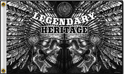 Wholesale DELUXE LEGENDARY HERITAGE BIKER 3 X 5 FLAG (sold by the piece )