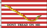 Wholesale FIRST NAVY JACK TREAD ON ME  FLAG 3 X 5  (Sold by the piece)