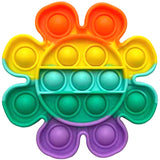 Rainbow Flower Pop it Fidget Toy