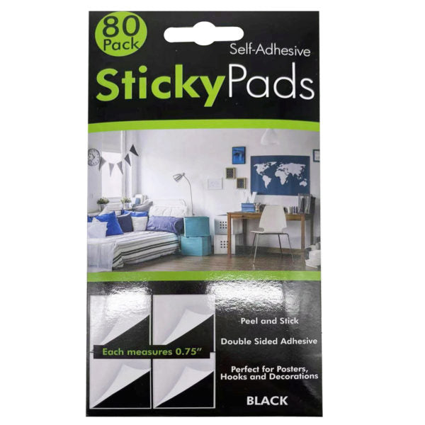 80 Piece Exterior Sticker Pads/Black