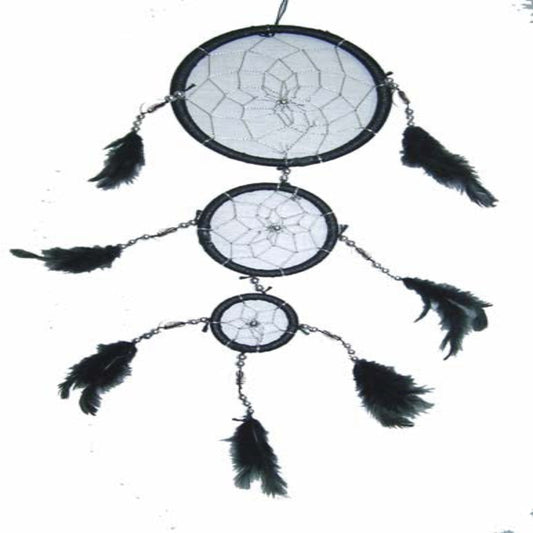 Buy COW SHELL BLACK DREAMCATCHER 18 INCH Bulk Price