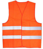 Wholesale ORANGE REFLECTION SAFETY VESTS (Sold by the piece) -* CLOSEOUT ONLY 2.50 EA