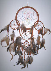 Buy LIGHT BROWN TAN RAINBOW DREAMCATCHER 24 INCH Bulk Price