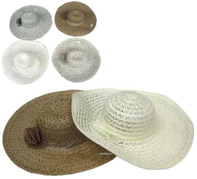 Buy LADIES WIDE BRIM RIBBON HATS CLOSEOUT $ 2 EACHBulk Price