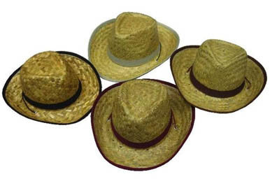 Buy KIDS ZIG ZAG STRAW COWBOY HATSBulk Price