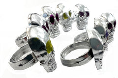 Wholesale Plastic Jewel Eye Adjustable Size Bulk Rings (sold by dozen or gross 144)