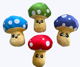 Wholesale 7 INCH PLUSH MUSHROOM TOY (sold by the piece or dozen )