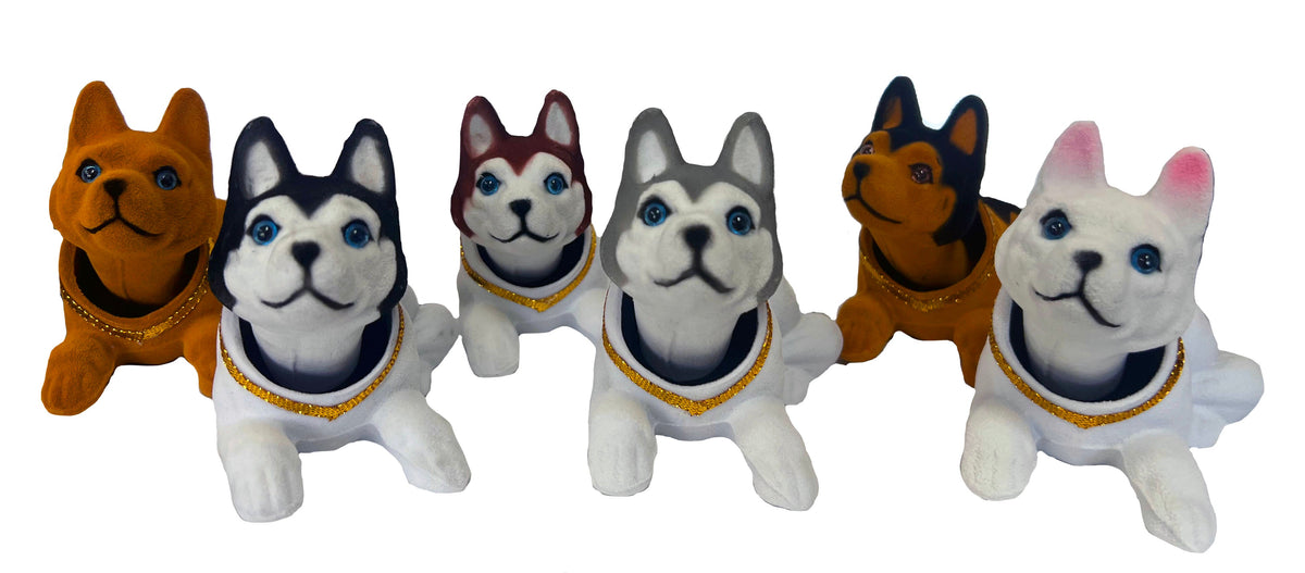 Husky Dog Bobbing Bobble Moving Heads (Sold by piece / dozen)