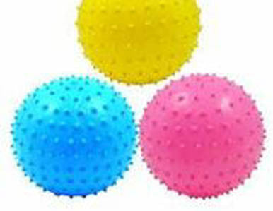 Wholesale Bounce 5-Inch Inflatable Knobby Balls For Kids (Sold By Dozen)