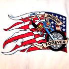 Wholesale JUMBO BACK 10 INCH PATCH AMERICIAN FOREVER (Sold by the piece) * CLOSEOUT $ 4.95 EA