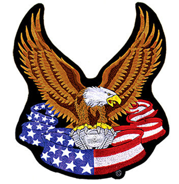 Buy JUMBO BACK PATCH USA EAGLE ENGINEBulk Price