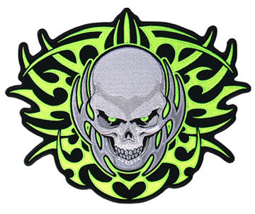 Buy JUMBO BACK PATCH TRIBAL SKULLBulk Price