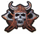 Buy VIKING SKULL AXES JUMBO 6 INCH PATCHBulk Price