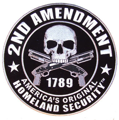 Wholesale JUMBO 2ND AMENDMENT 9 inch PATCH (Sold by the piece)