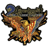 Wholesale JUMBO 2ND AMENDMENT EAGLE PATCH 6 INCH (Sold by the piece) *- CLOSEOUT $5 EA