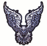 Buy JUMBO FLAMING FIRE TRAIBAL EAGLE PATCH 12 INCHBulk Price