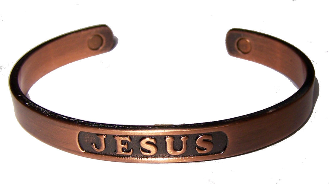 Buy JESUS PURE COPPER MAGNETIC CUFF BRACELETBulk Price