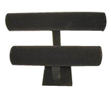 Wholesale VELVET TWO LEVEL BRACELET DISPLAY RACK (Sold by the piece) CLOSEOUT NOW ONLY $5 EA