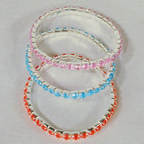 Buy ASST COLOR STRETCH JEWEL BRACELETS(Sold by the dozen) CLOSEOUT NOW ONLY 25 CENTSBulk Price