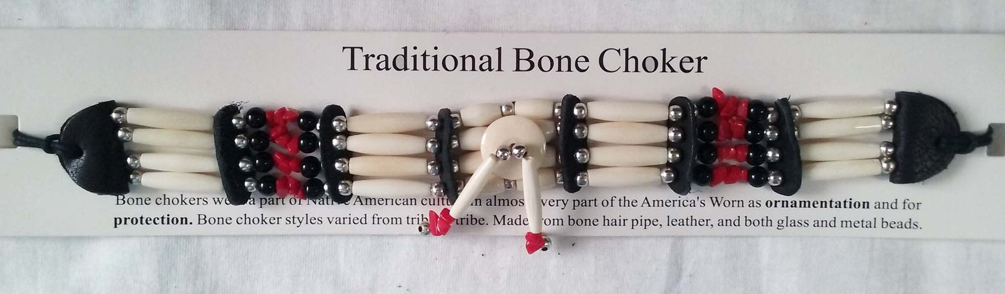 Buy RED STONE FOUR ROW BONE CHOKER NECKLACEBulk Price