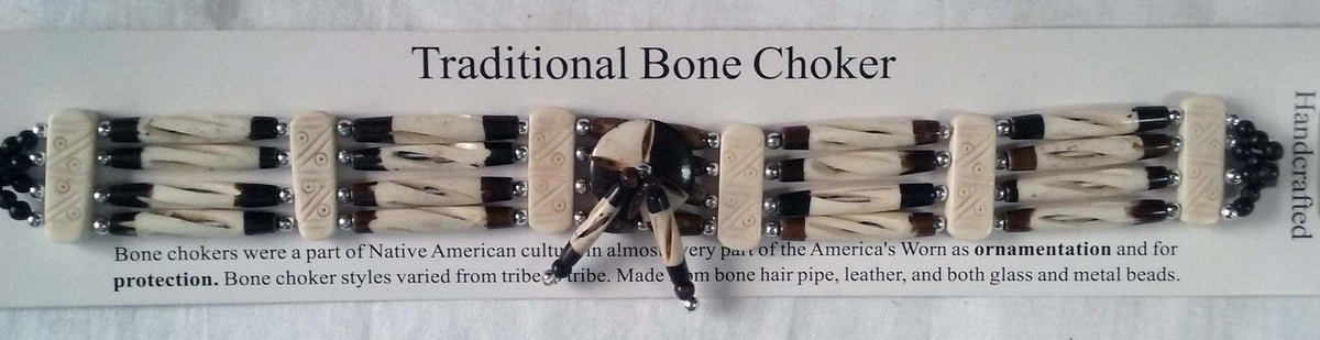 Buy NATURAL FOUR ROW BONE CHOKER NECKLACEBulk Price