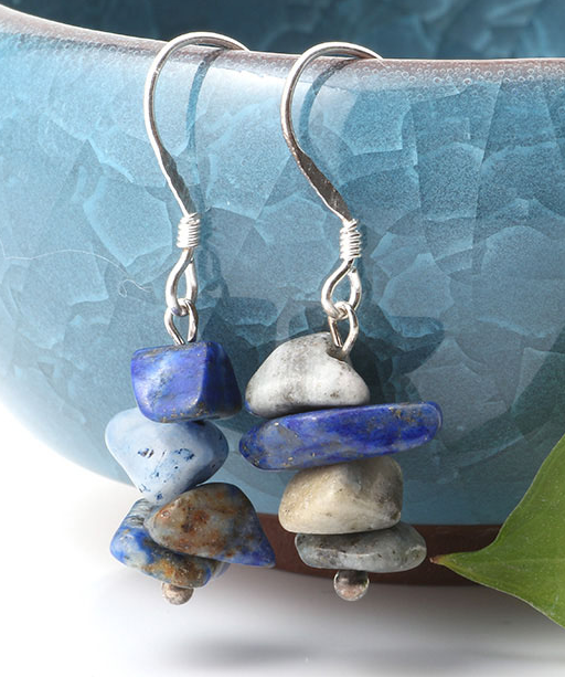 Buy BLUE STONE EARRINGS (sold by the pair)Bulk Price