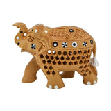 Handmade Carved Elephant Statue for Home Decor