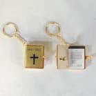 Wholesale GOLD BIBLE KEY CHAIN (Sold by the dozen)