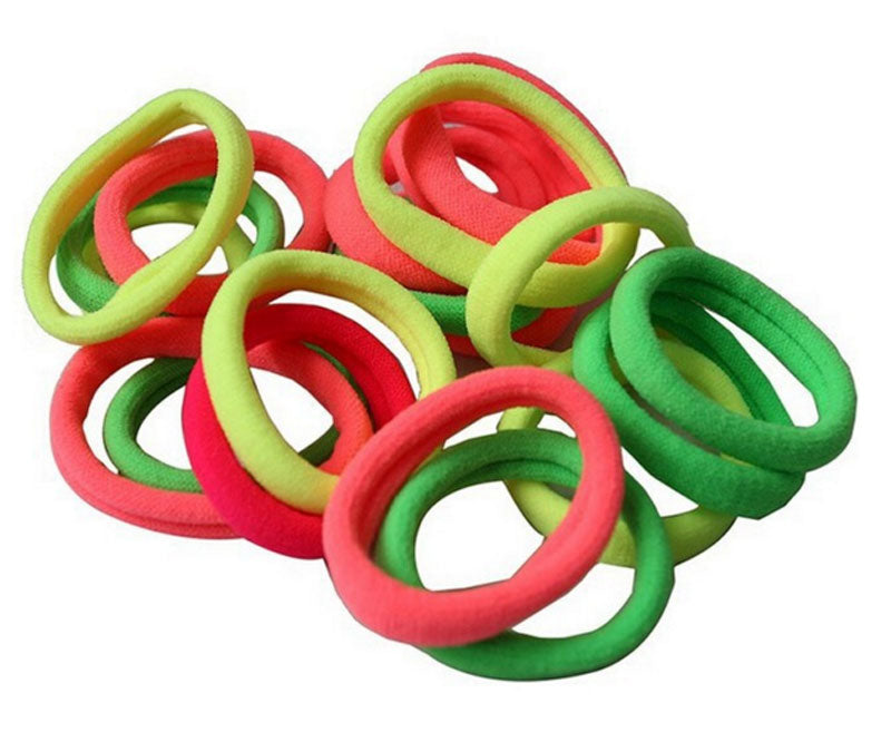 Bulk Buy 6 PC Neon Color Hair Ties Wholesale