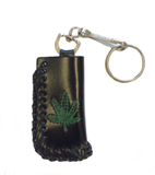 Buy GENUINE LEATHER MARIJUANA LEAF LIGHTER HOLDER KEYCHAINBulk Price