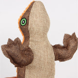 Lizard-Shaped Plush Dog Chew Toy