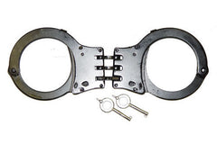 Buy BLACK HINGED SECURITY HANDCUFFS Bulk Price