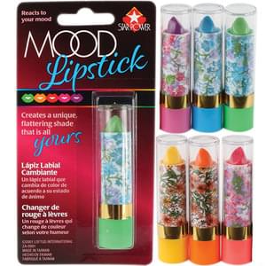 Wholesale Carded Change Color Mood Lipstick ** attach label ( sold by piece or dozen)