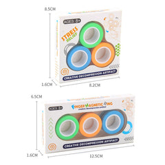 Magnetic Finger Roller Rings Fidget Toys