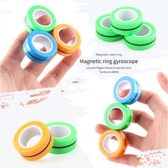 Magnetic Finger Roller Rings Fidget Toys