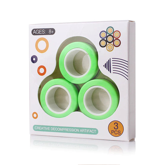 Magnetic Finger Roller Rings Fidget Toys