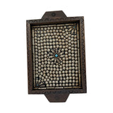 Wooden Stone Square Tray