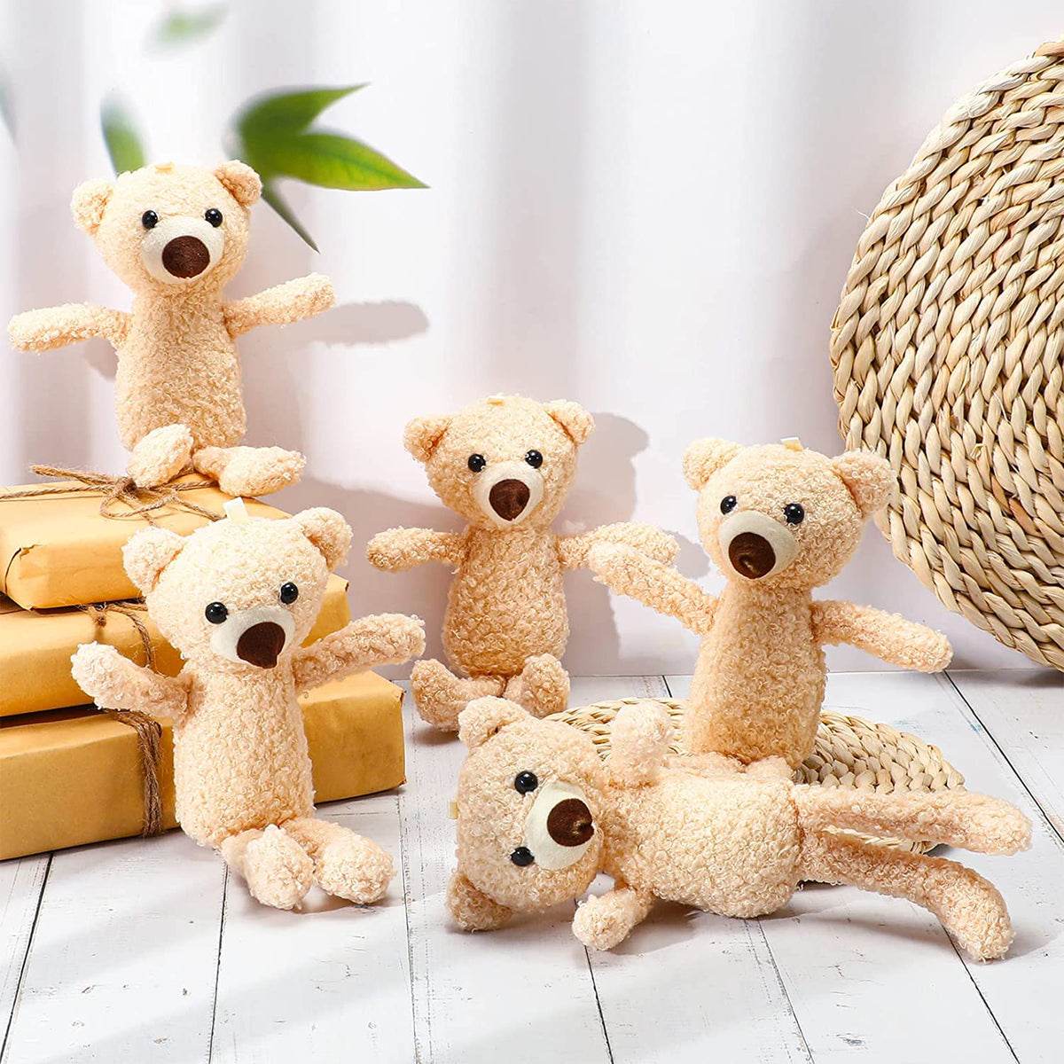 Adorable Mini Bear Animal Style Soft Plush Keychain