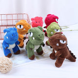 Mini Dinosaur Shape Soft Plush Keychains - Assorted