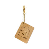 Wooden Mirror Keyring