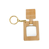 Wooden Mirror Keyring