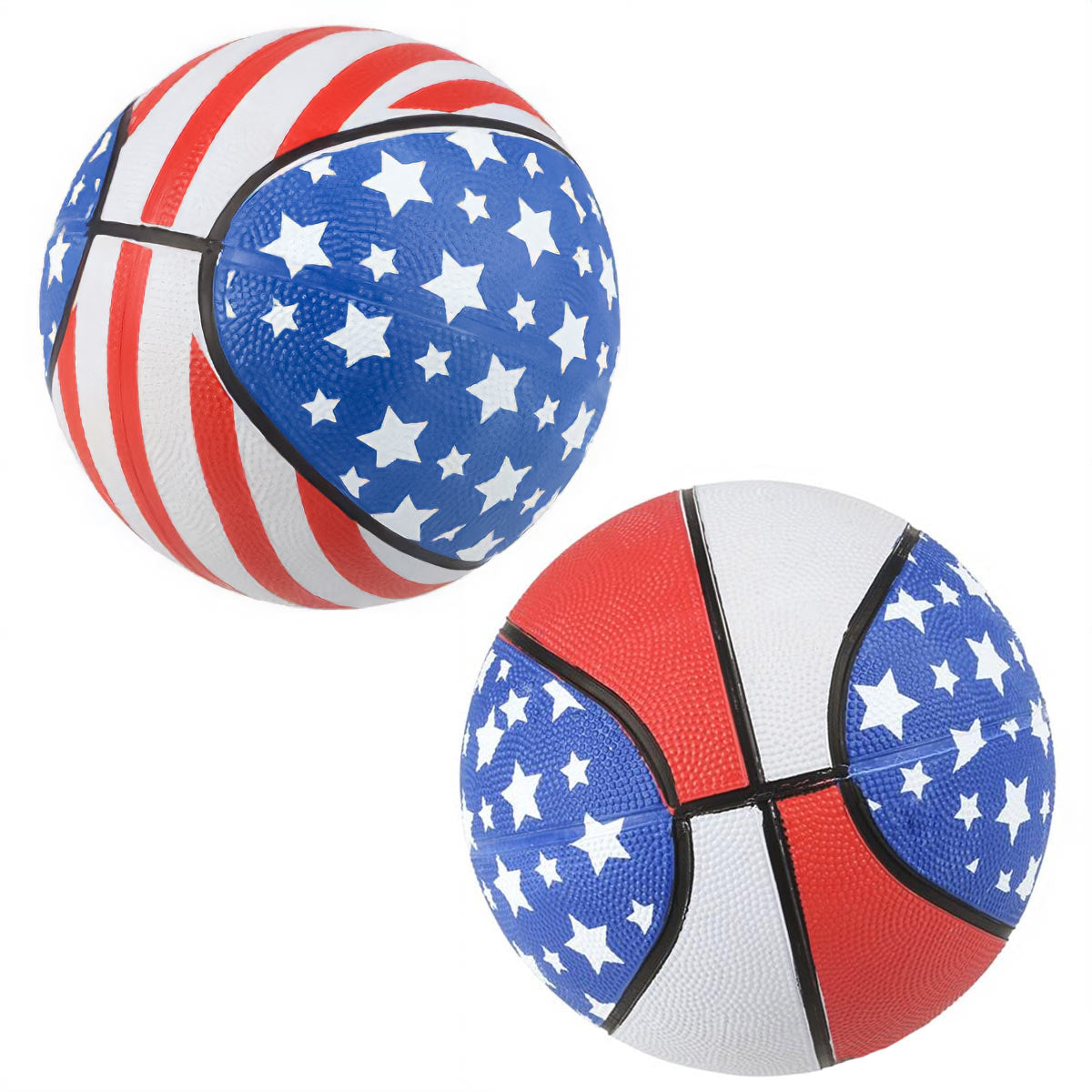 Mini Basketball Stars and Stripes For Kids In Bulk