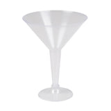 Clear Plastic Martini Glasses Set (20PCS) In Bulk